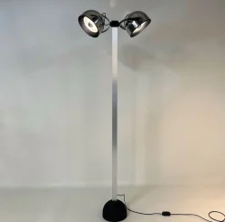 Best Pamono Trepiu Floor Lamp by Gae Aulenti & Livio Castiglioni for Stilnovo, 1970s