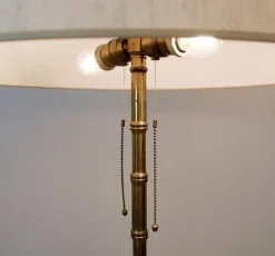 Hot Pamono Tripod Faux Bamboo Brass Floor Lamp