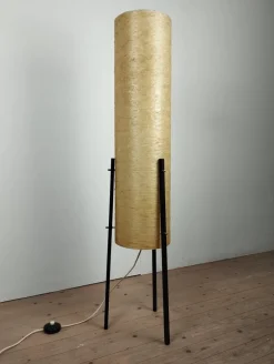 Online Pamono Tripod Floor Lamp in Fiberglass and Metal from Dame & Co., 1960s