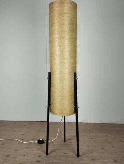 Online Pamono Tripod Floor Lamp in Fiberglass and Metal from Dame & Co., 1960s