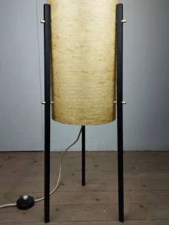 Online Pamono Tripod Floor Lamp in Fiberglass and Metal from Dame & Co., 1960s