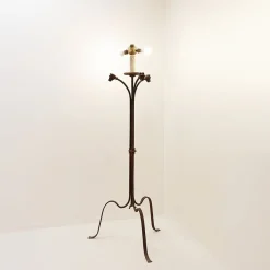 Online Pamono Tripod Floor Lamp in Wrought Iron