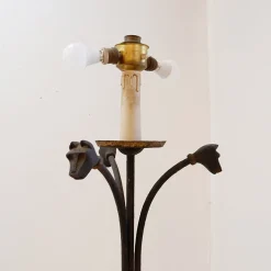 Online Pamono Tripod Floor Lamp in Wrought Iron