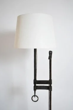 New Pamono Tripod Wrought Iron Floor Lamp, 1950s