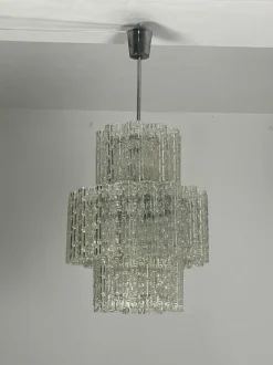 Sale Pamono Tronchi Murano Glass Chandelier, 1960s