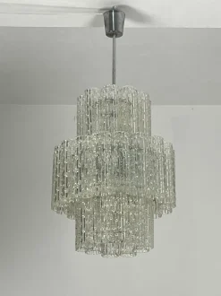 Sale Pamono Tronchi Murano Glass Chandelier, 1960s