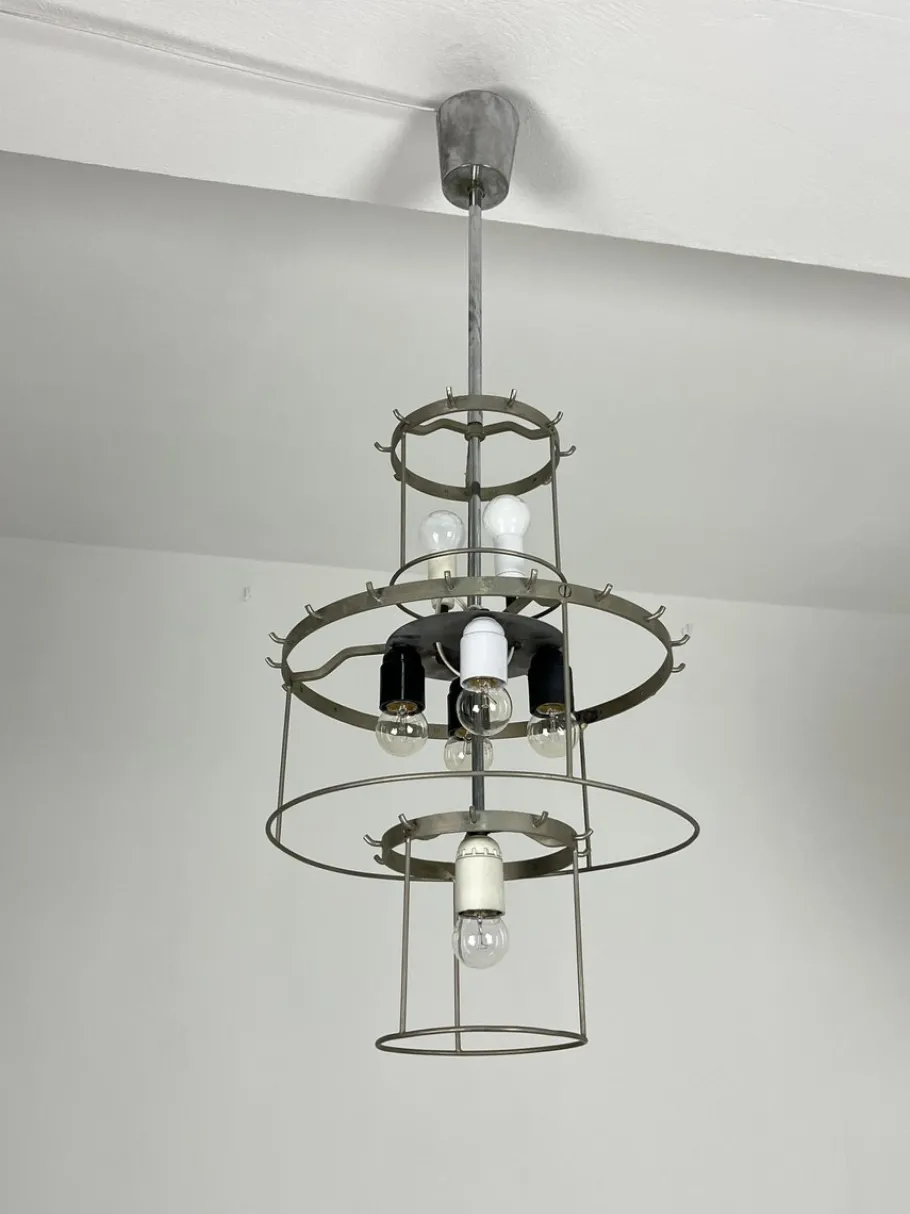 Sale Pamono Tronchi Murano Glass Chandelier, 1960s
