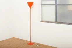 Best Pamono Tulip-Shaped Model 41837 Lamp in Orange Metal from Bag Turgi, 1962