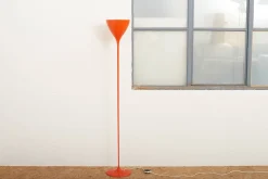 Best Pamono Tulip-Shaped Model 41837 Lamp in Orange Metal from Bag Turgi, 1962