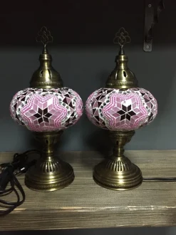 Best Pamono Turkish Pink Mosaic Lamp