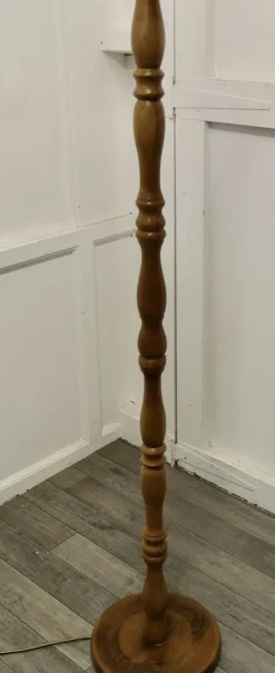 Best Pamono Turned Beech Floor Standing Lamp