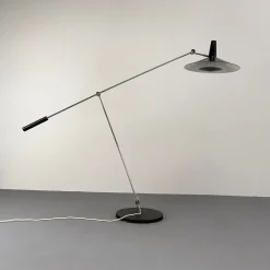 Pamono Type 600 Model 51 Floor Lamp by Rico and Rosemarie for Baltensweilerr, Switzerland, 1951