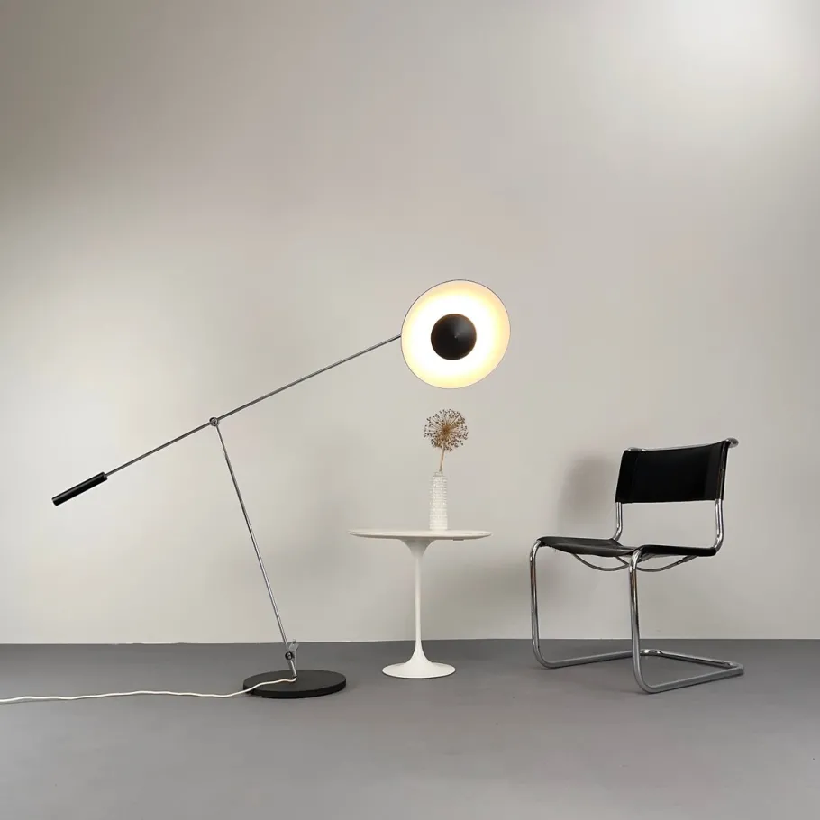 Pamono Type 600 Model 51 Floor Lamp by Rico and Rosemarie for Baltensweilerr, Switzerland, 1951