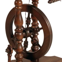 Outlet Pamono Tyrolean Wooden Spinning Wheel Floor Lamp, 1800s