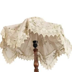 Outlet Pamono Tyrolean Wooden Spinning Wheel Floor Lamp, 1800s