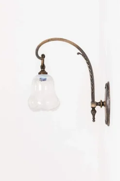 Sale Pamono Vaseline Glass Wall Lamp from GEC, Early 20th Century
