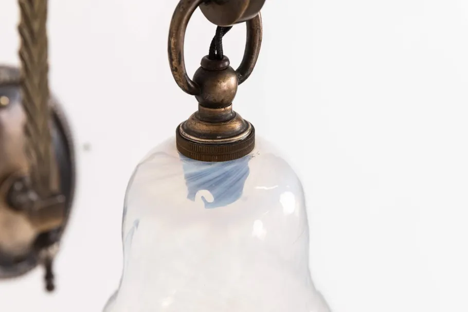 Sale Pamono Vaseline Glass Wall Lamp from GEC, Early 20th Century