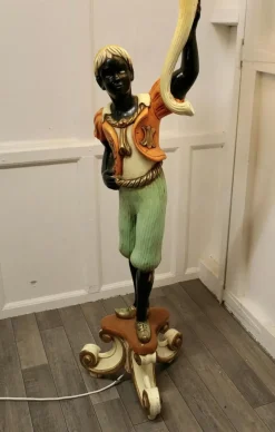 Online Pamono Venetian Figural Floor Lamp Candelabra, 1900s