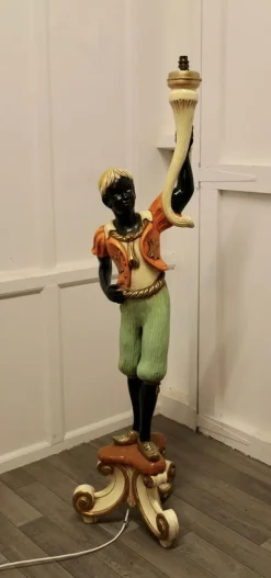 Online Pamono Venetian Figural Floor Lamp Candelabra, 1900s