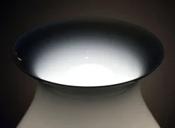 Sale Pamono Venini Large Floor Lamp 'Petrolione' in Incamiciato Opaline Glass, 1960s