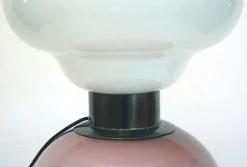 Sale Pamono Venini Large Floor Lamp 'Petrolione' in Incamiciato Opaline Glass, 1960s