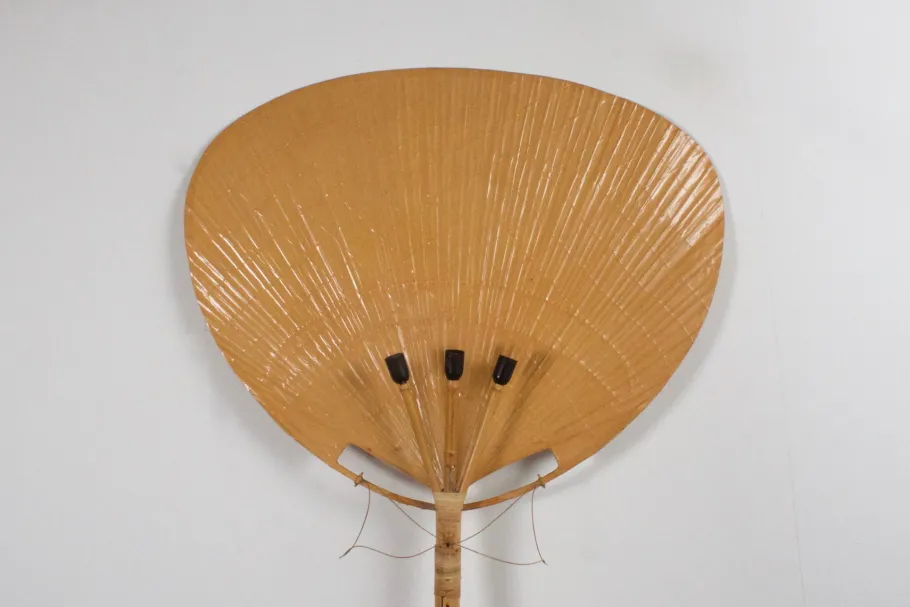 Clearance Pamono Very Large Uchiwa Floor Lamp by Ingo Maurer for M Design, 1977