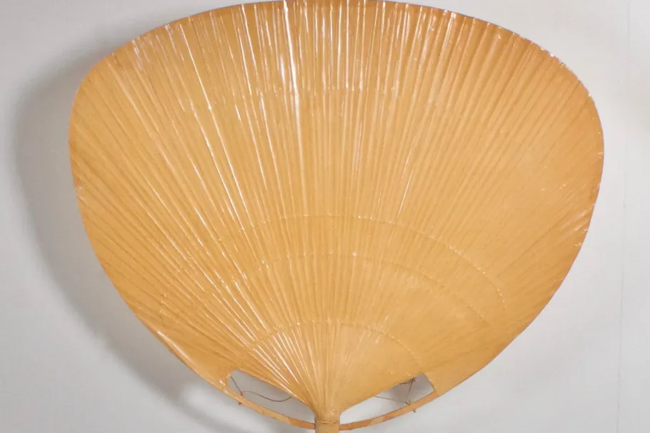 Clearance Pamono Very Large Uchiwa Floor Lamp by Ingo Maurer for M Design, 1977