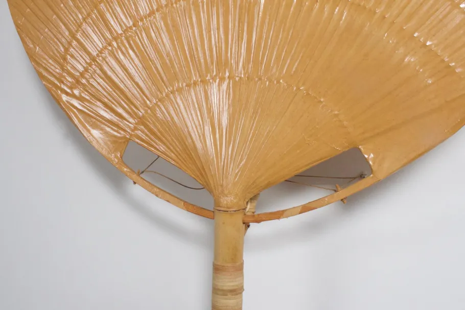 Clearance Pamono Very Large Uchiwa Floor Lamp by Ingo Maurer for M Design, 1977