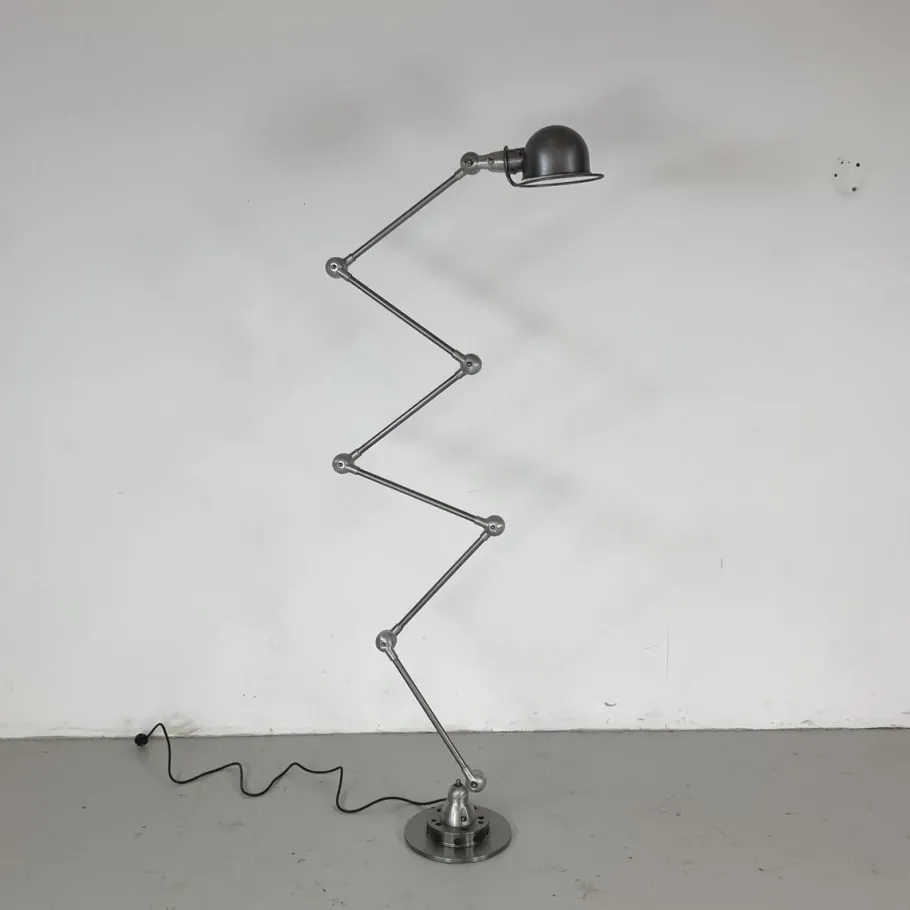 Best Pamono Vintage 6 Arm Jielde Floor Lamp by Jean-Louis Domecq