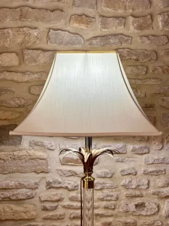 Online Pamono Vintage Acrylic Glass and Brass Floor Lamp from Maison Roméo, 1970s