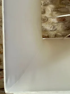 Online Pamono Vintage Acrylic Glass and Brass Floor Lamp from Maison Roméo, 1970s