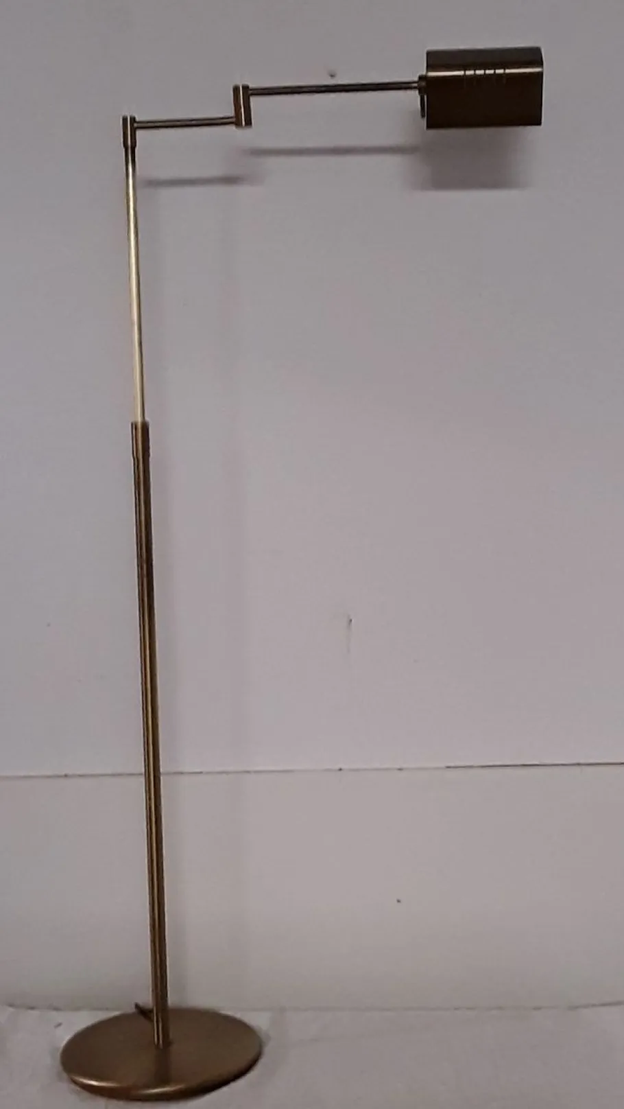 Online Pamono Vintage Adjustable Brass Floor Lamp, 1980s