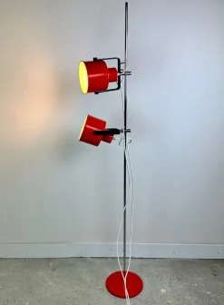 Best Pamono Vintage Amilux Red Floor Lamp, 1970s