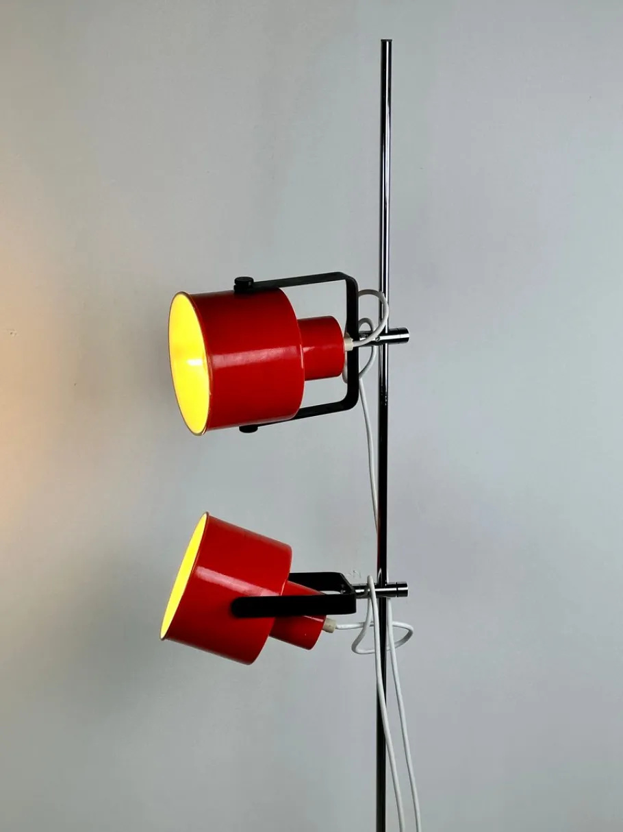 Best Pamono Vintage Amilux Red Floor Lamp, 1970s