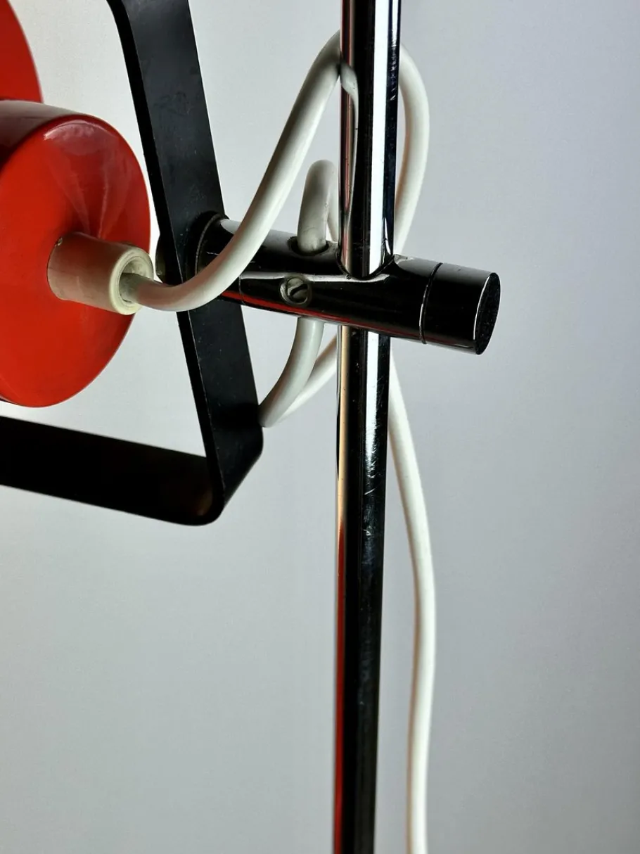 Best Pamono Vintage Amilux Red Floor Lamp, 1970s