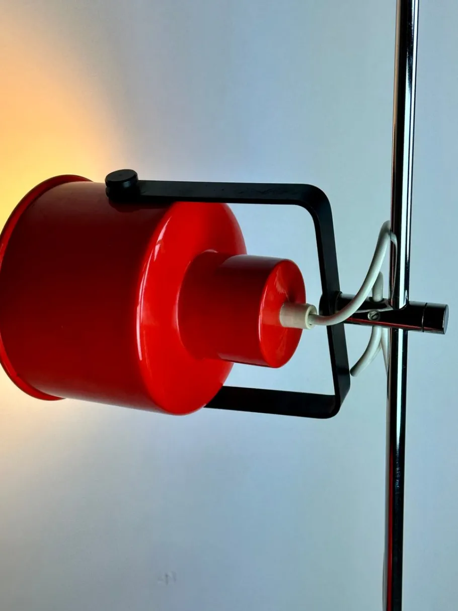 Best Pamono Vintage Amilux Red Floor Lamp, 1970s