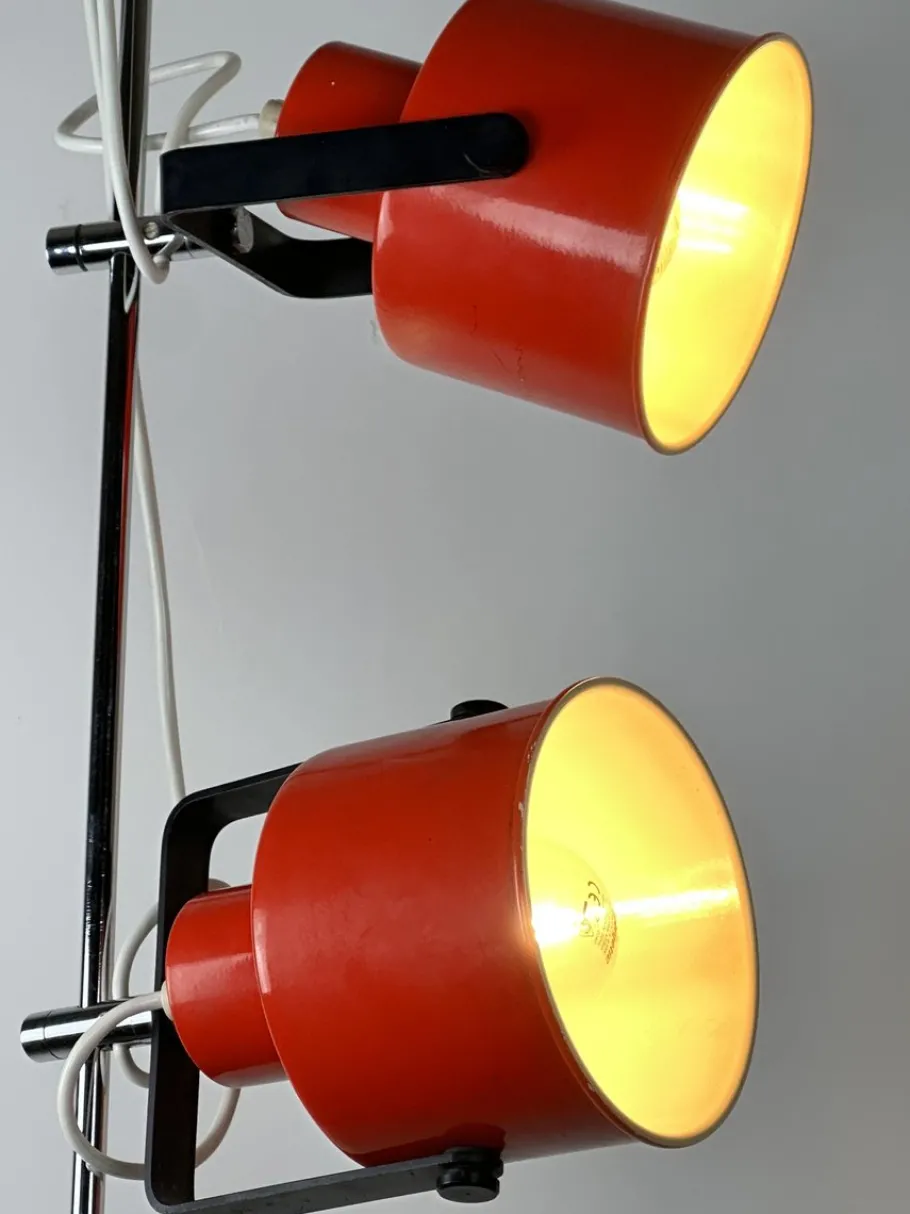 Best Pamono Vintage Amilux Red Floor Lamp, 1970s