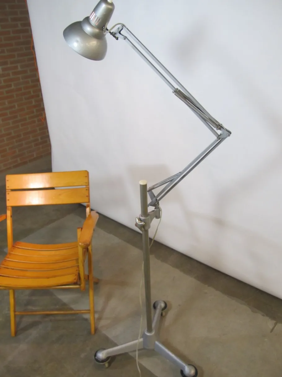 Best Pamono Vintage Anglepoise Floor Lamp with Wheels from ASEA, 1950s