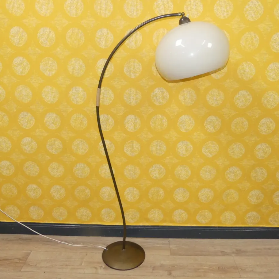 Hot Pamono Vintage Arc Lamp in Brass, 1950s