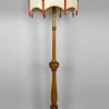 Online Pamono Vintage Art Deco Floor Lamp in Carved Oak, 1920