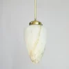 Sale Pamono Vintage Art Deco Marbled Glass Pendant Lamp, 1950s