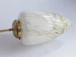 Sale Pamono Vintage Art Deco Marbled Glass Pendant Lamp, 1950s