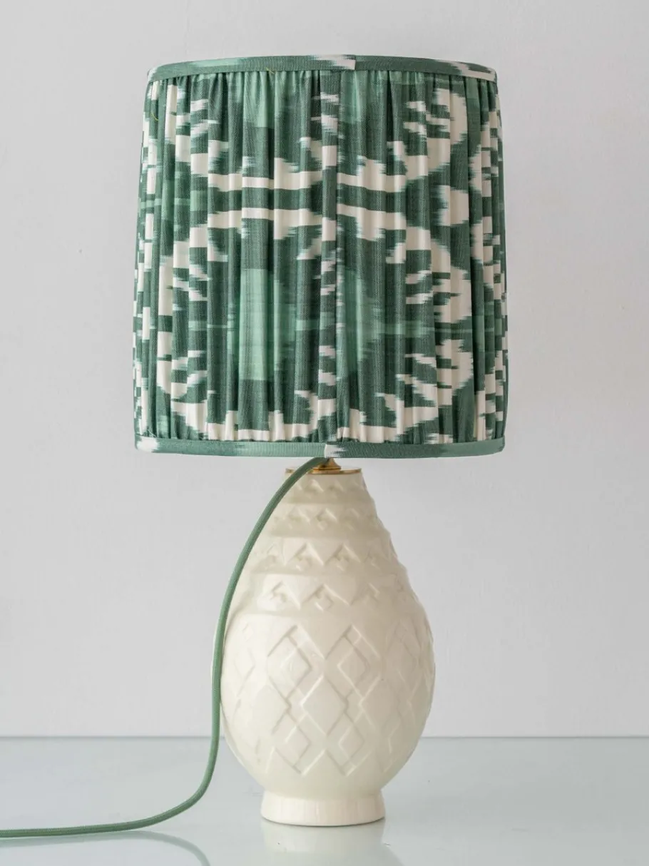 Sale Pamono Vintage Art Deco Pineapple Ceramic Table Lamp by Charles Catteau, 1920s