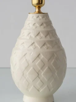 Sale Pamono Vintage Art Deco Pineapple Ceramic Table Lamp by Charles Catteau, 1920s