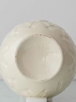 Sale Pamono Vintage Art Deco Pineapple Ceramic Table Lamp by Charles Catteau, 1920s