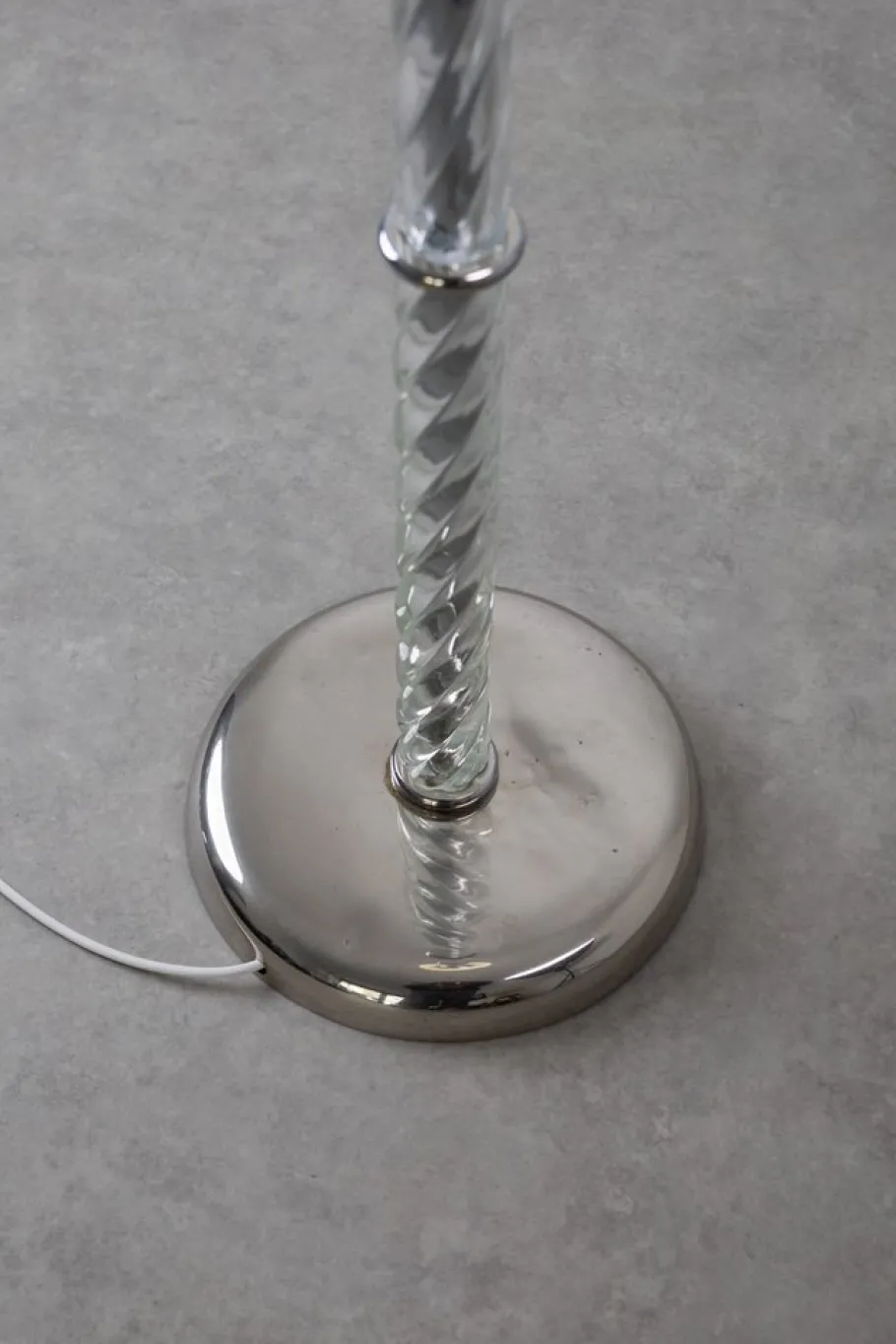 Sale Pamono Vintage Art Deco Pulegoso Murano Glass Floor Lamp attributed to Venini, 1930s