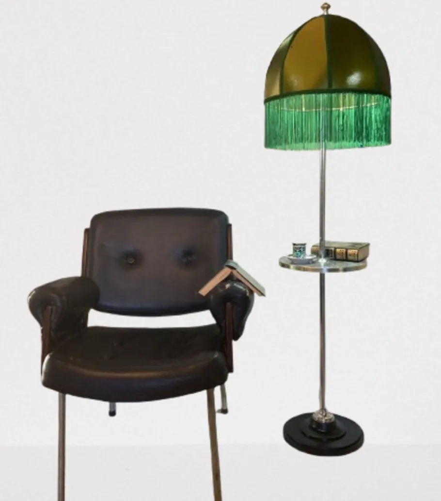 Sale Pamono Vintage Art Deco Style Floor Lamp, 1970s