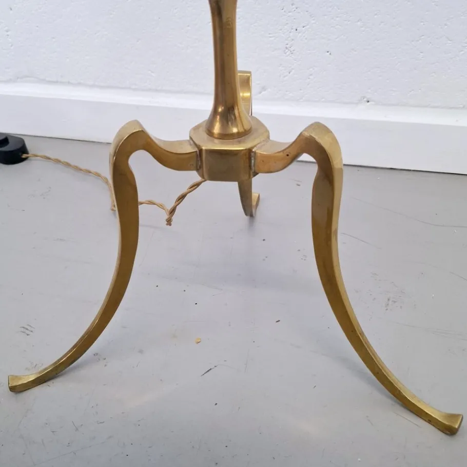 Online Pamono Vintage Bamboo Floor Lamp in Brass, 1960s