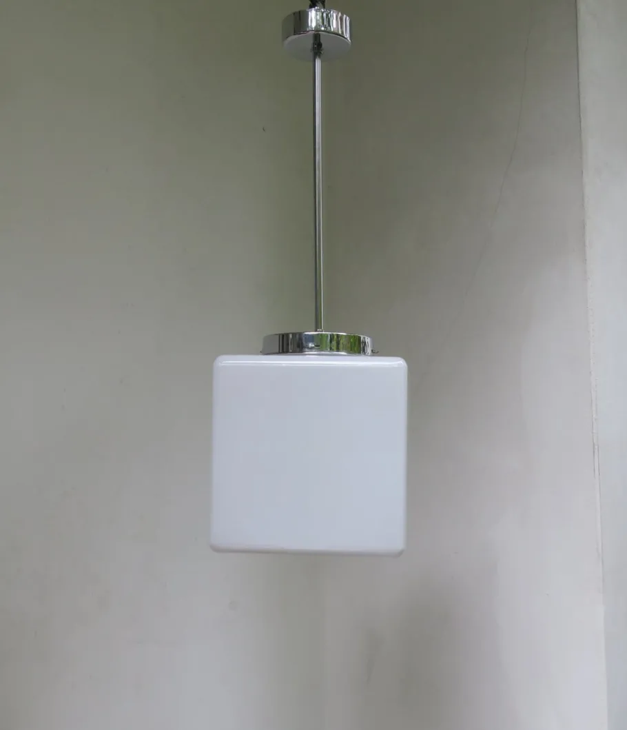 Best Pamono Vintage Bauhaus Style Cube Ceiling Lamp by Walter Kostka for Atrax-Gesellschaft