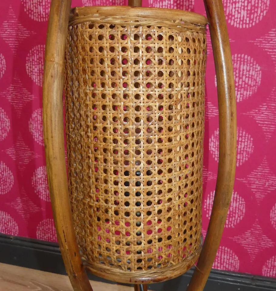 Sale Pamono Vintage Bentwood Floor Lamp with Viennese Weave